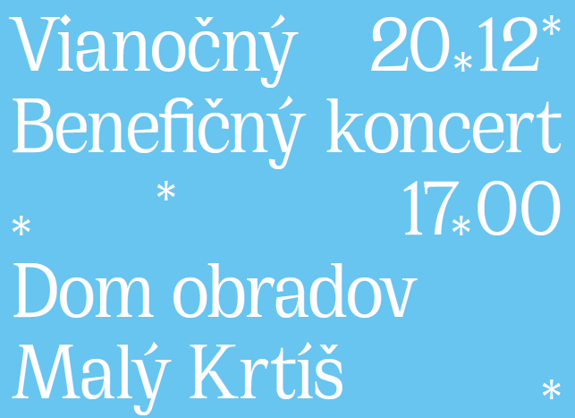 Vianočný benefičný koncert 2024 Malý Krtíš